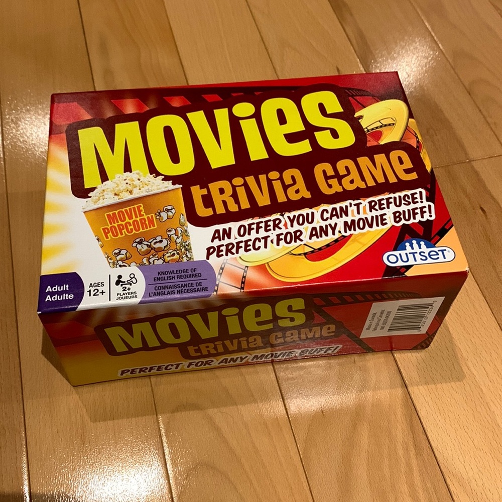 NWOT Movies Trivia Game